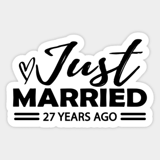 27th Wedding Anniversary - 27 years anniversary Sticker